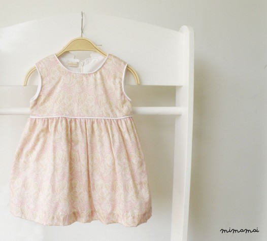 Baby Pastel Pink Dress and ruffles diaper cover,
