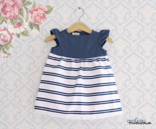 Baby girl dress and diaper cover set