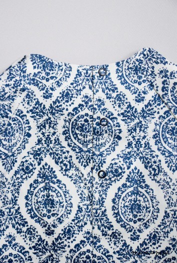 Baroque printed dress