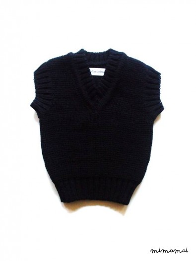 Babies/Children's knitted lambswool V-neck vest/waistcoat/gilet