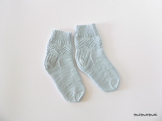 Baby socks - hand knit baby cotton socks - newborn socks