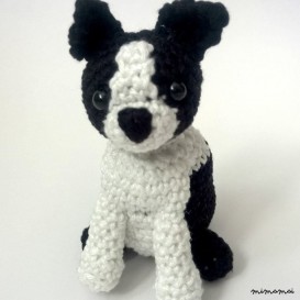 Crochet Boston Terrier, Boston Terrier stuffed animal