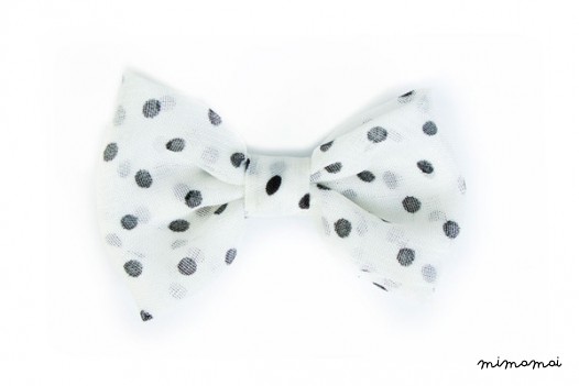 Polkadot Chiffon Bow