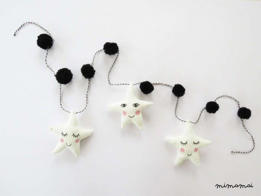 Monochrome Star Garland