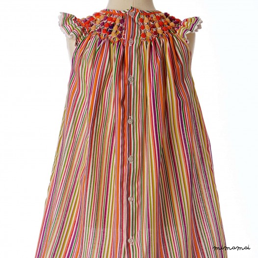 Common Checkered Skipper smocked dress