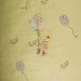 Applique baby girl's blanket, hand embroidered,handmade