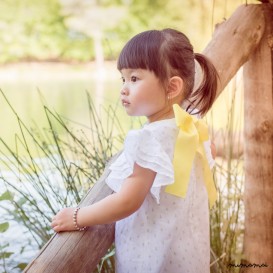 Girls Toddler Dress, Elegant Toddler Dress, Chic Clothing, White Dress, Floral Print dress