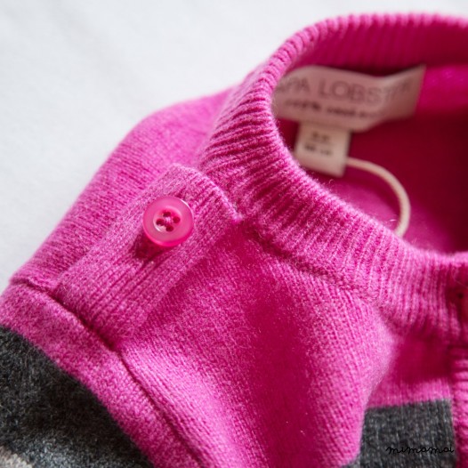 Striped Cardigan - Pink / Anthracite