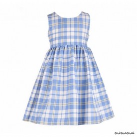 Martha Dress in Blue Check