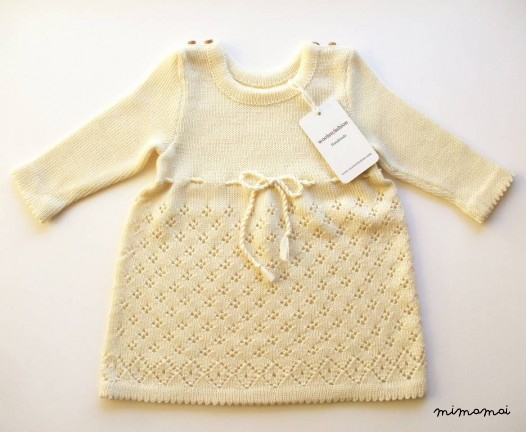 Babygirls/Girls knitted Merino wool lace Dress/outfit