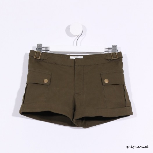 Big Pocket Shorts army green