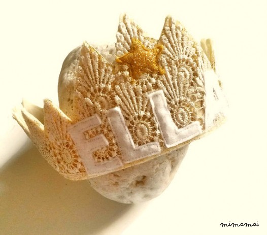 Personalizzato oro corona - feltro - Crown Princess - pizzo corona - partito - damigella d'onore