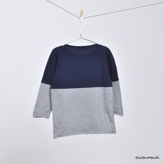 Pull "Caffelatte" Zaffiro / Nebbia