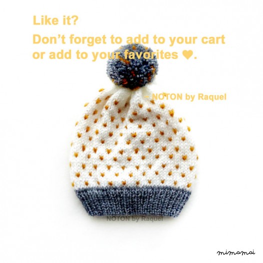 Babys pois berretto Beanie del bambino, inverno
