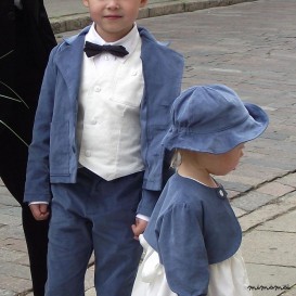 Natural flower girl shrug jacket