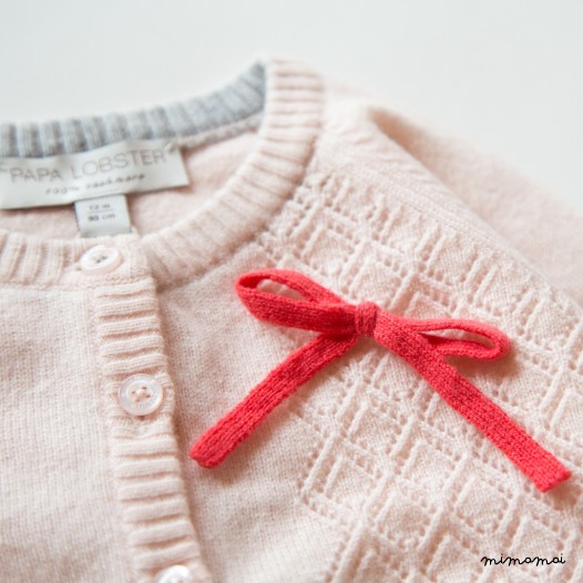 Ajour Cardigan with Bow