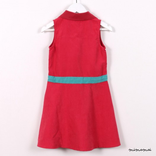 Sleeveless Tie-waist Dress pink