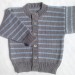 Baby Knitted Cardigan/ Boys Cardigan/Baby knits/ Grey & Blue