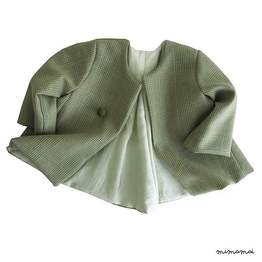 Summer coat, hat and shoes. 100% pure wool, silk and soft leather.
