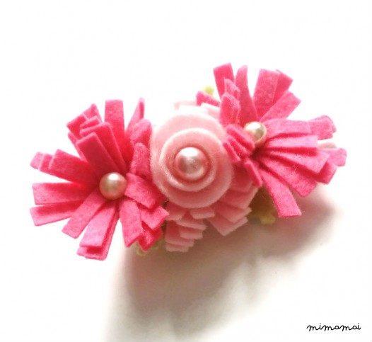 Felt Flower Hair Clip