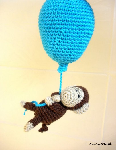 Crib Mobile - Crochet Mobile - Balloon Mobile