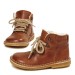 Leather and sheepskin boot camel