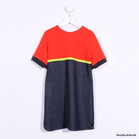 Sweater Dress neon orange