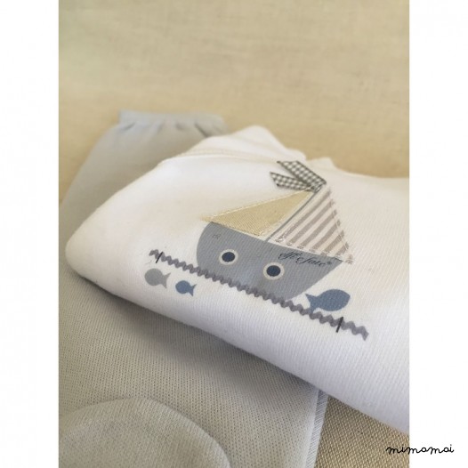 Conjunto cruzado con polaina Mediterr&aacute;neo