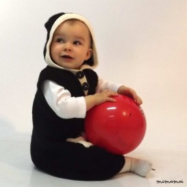 Vestito "B&W kitty"