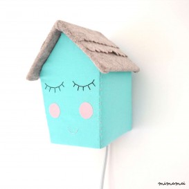 Turquoise Happy House LED light