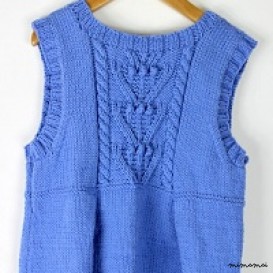 Sky blue knitted dress