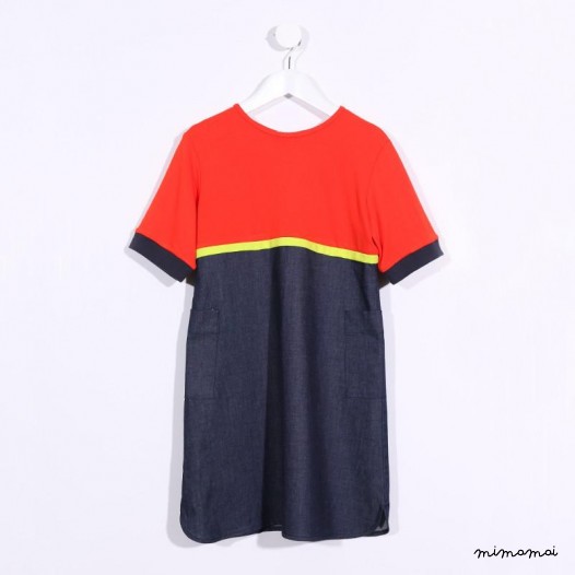 Sweater Dress neon orange