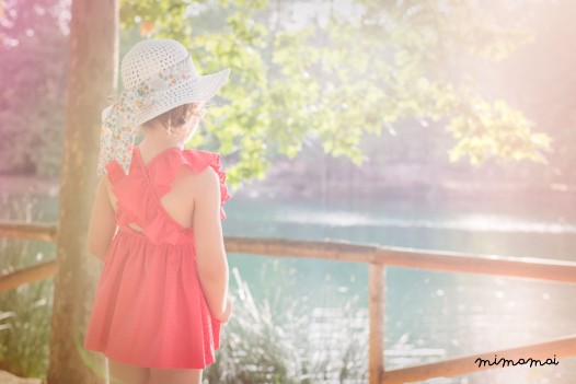 Girl's Red Dress, Children's Clothing, Framboise pink Dress, Kids Dress