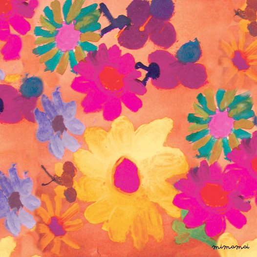 A- Sleeveless Dress Flower power