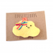 Cloud Hair Clip - Yellow