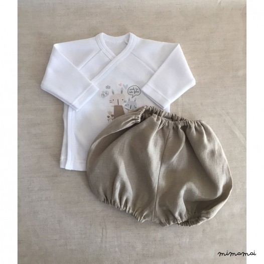 Conjunto cruzado con short ranita Contigo