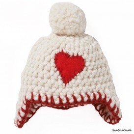 Cap HEART off white