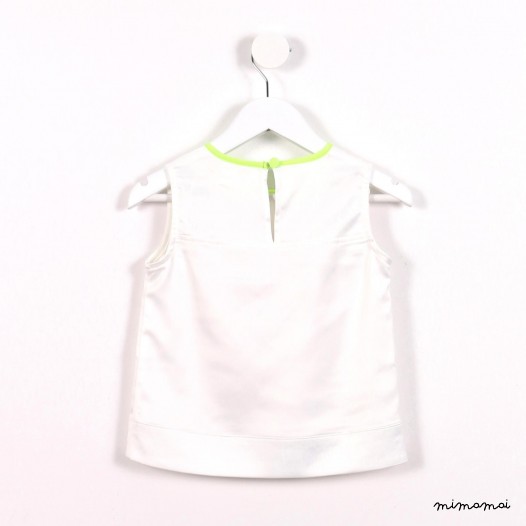 Neon Trims Top white