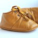 18-24 Months Slippers / Baby Shoes Lamb Leather Mustard