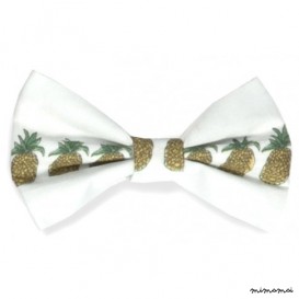 Bow Clip in Pineapple Heaven, Ivory