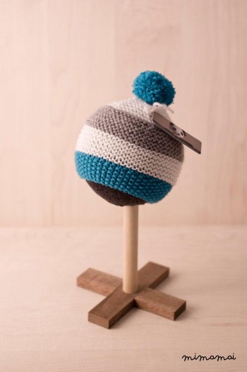 New baby hat, baby beanie, Stripey baby hat, knitted hat
