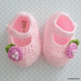 Pink crochet Ballerina for babies