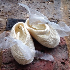 Newborn baby boy booties