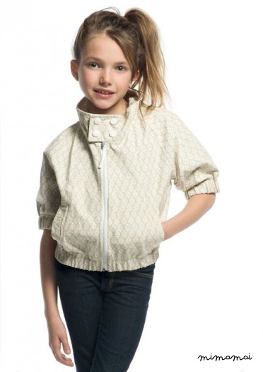 Jacket girl in beige
