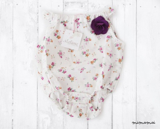 Flowered baby Bodysuit