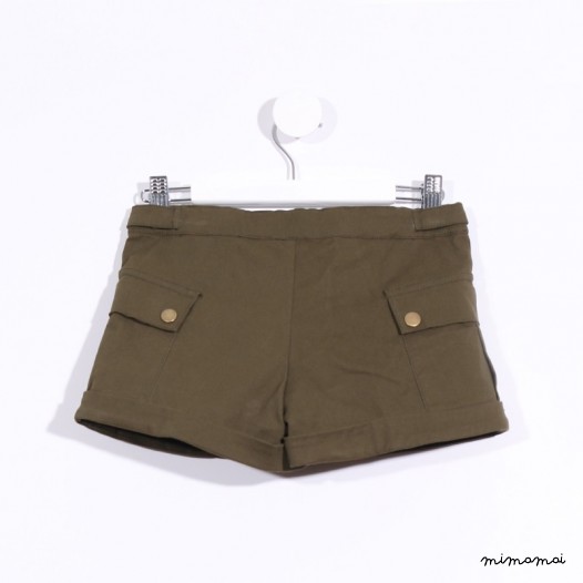 Big Pocket Shorts army green