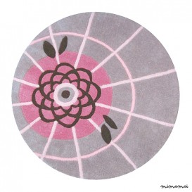 Tapis fleurs b&eacute;b&eacute; (&Oslash;80cm) - OMBRELLE FLEURS DE LOTUS