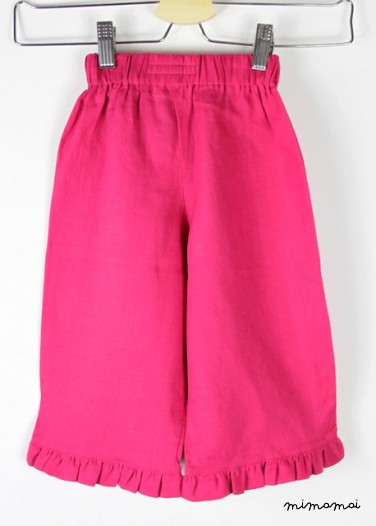 Fleurs linen trousers