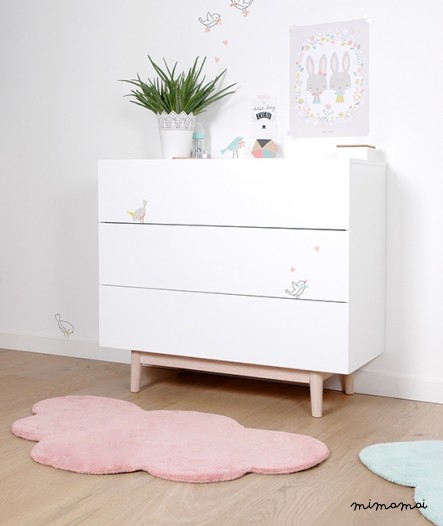Affiche b&eacute;b&eacute; enfant lapins