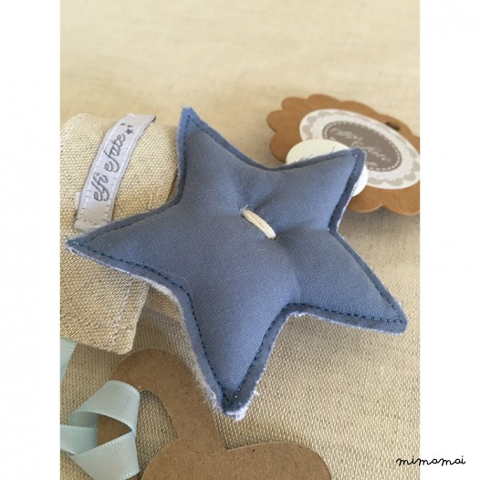 Porta chupetes Stich Star Azul